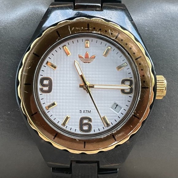 adidas Accessories - Adidas Ladies Wristwatch Date Calendar Dark Brown Band Quartz Analog